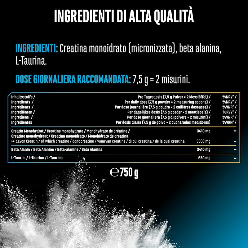Creatin Beta Alanin Stack - 750 g Polvere