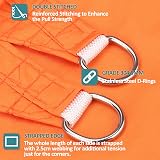 HEYOMART Sun Shade Sail 3x3x3 m Triangle Waterproof Outdoor Canopy Orange view 5