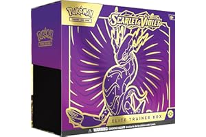 POKEMON Pokémon TCG: Scarlet and Violet Elite Trainer Box - Miraidon Purple (1 Full Art Promo Card, 9 Boosters and Premium Accessories)
