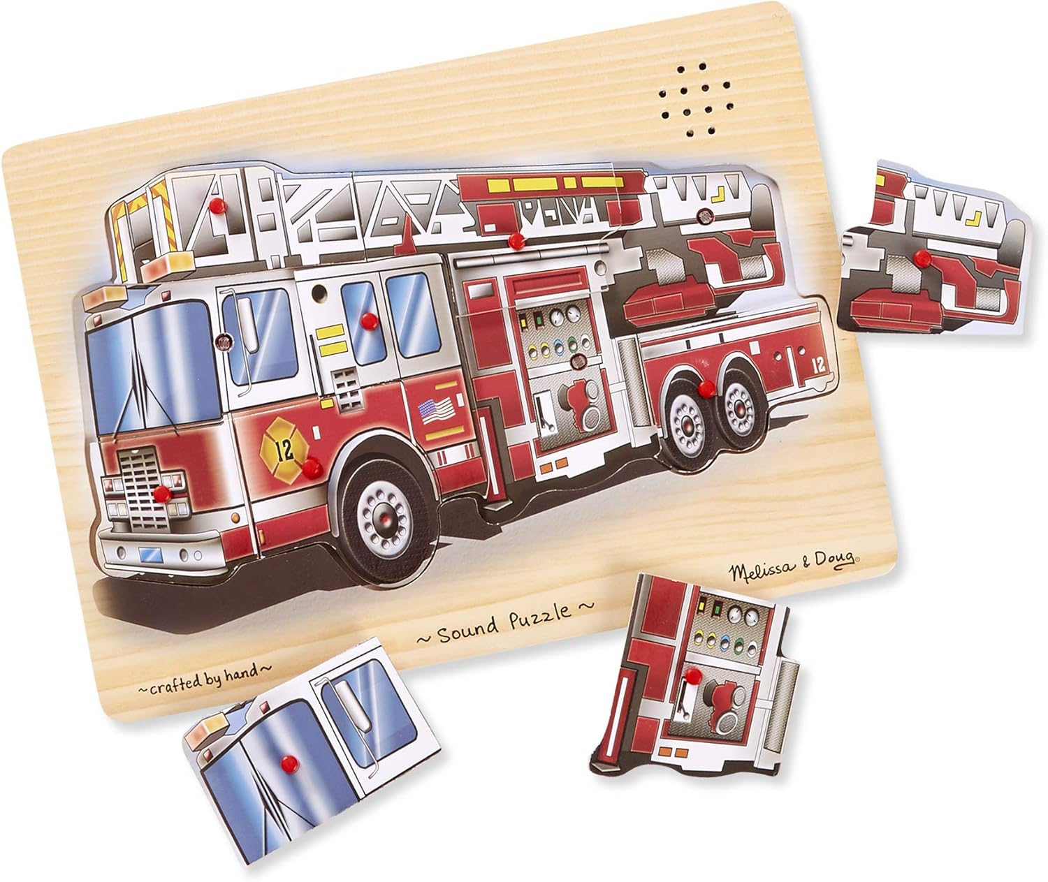 melissa and doug fire truck sound puzzle