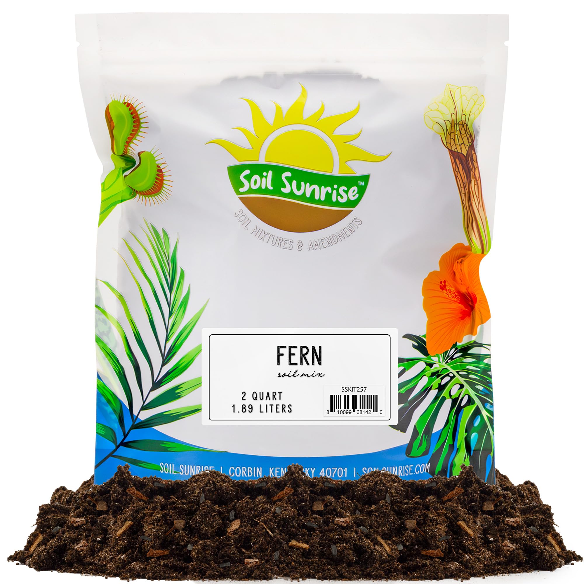 Photo 1 of Fern Plant Potting Soil Mix (2 Quarts), Custom Hand Blended Mixture for Indoor/Outdoor Container Gardening