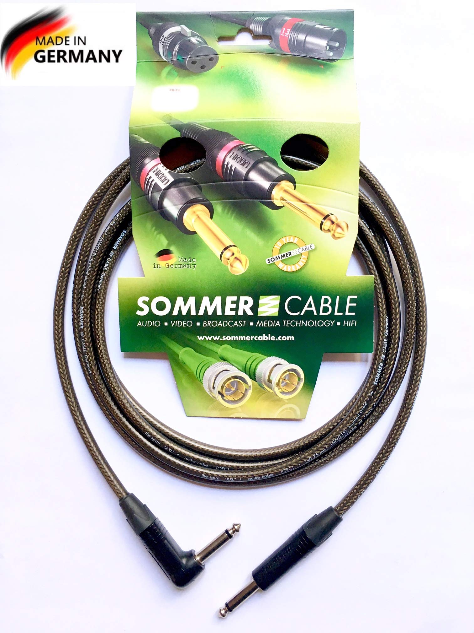 Sommer Cable - Stereo Jack Instrument Cable Spirit XXL - Jacks NP2X-BAG / NP2RX-BAG Neutrik (6m - 19,7ft) Made in Germany by Sommer Cable