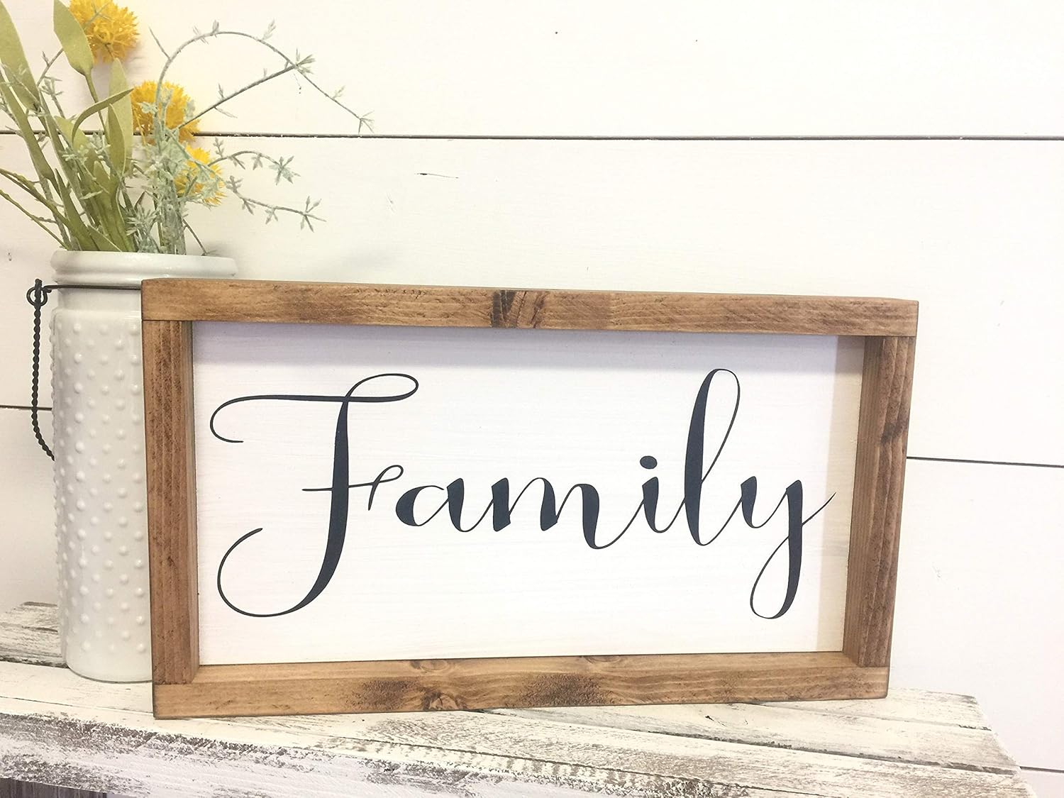 Amazon Com Celycasy Family Sign Rustic Home Decor Rustic Wall