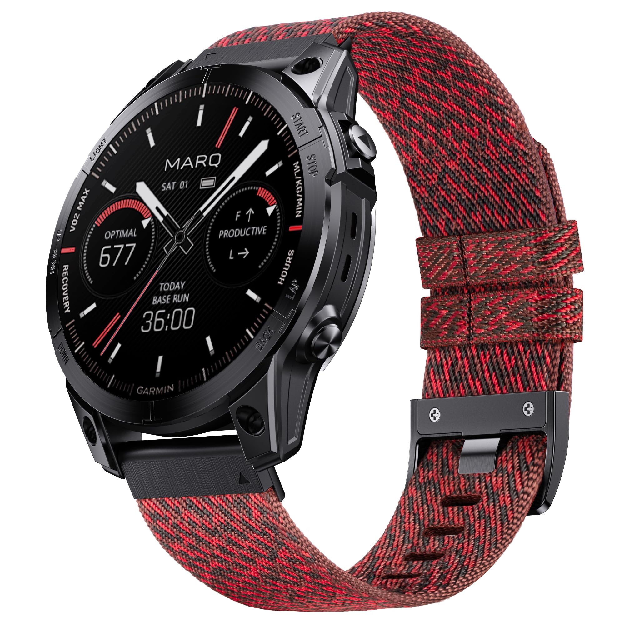 Watch Strap for Garmin Fenix 6 Pro/6/7 Pro/7/5 Plus/5, Quickfit 22mm Nylon Strap for Epix(47mm), Forerunner 965/955/945/935/745, for Instinct/Instinct 2, Approach S60/S62 — image 1