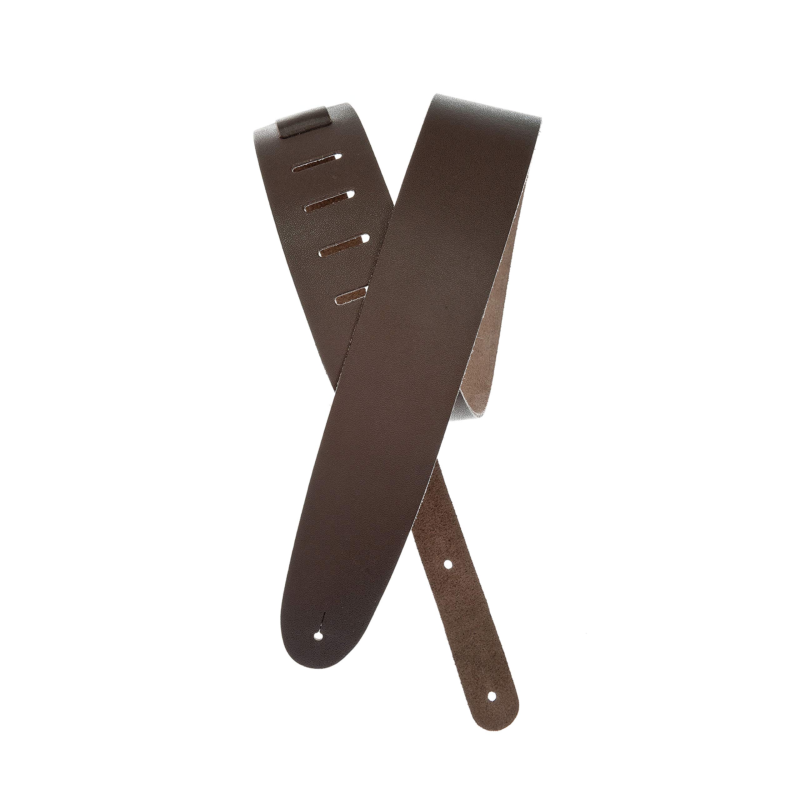 Planet Waves D'Addario Classic Leather Adjustable Guitar Strap, Basic Brown