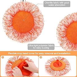 59 in Adjustable Cleaning Mop, Dolodomy
