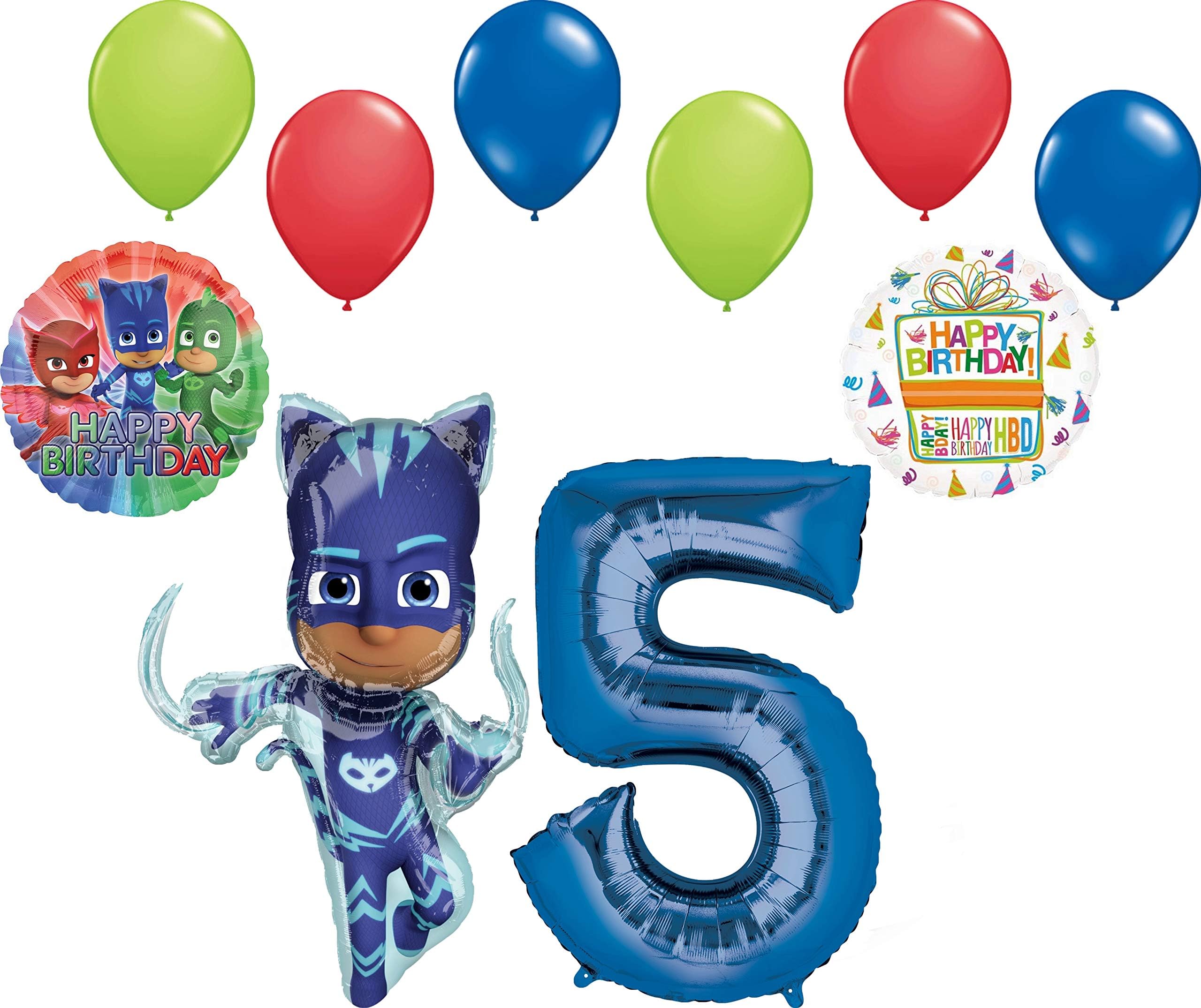 PJ MASKS Catboy 5th Birthday Party Supplies Balloon Bouquet Decorations