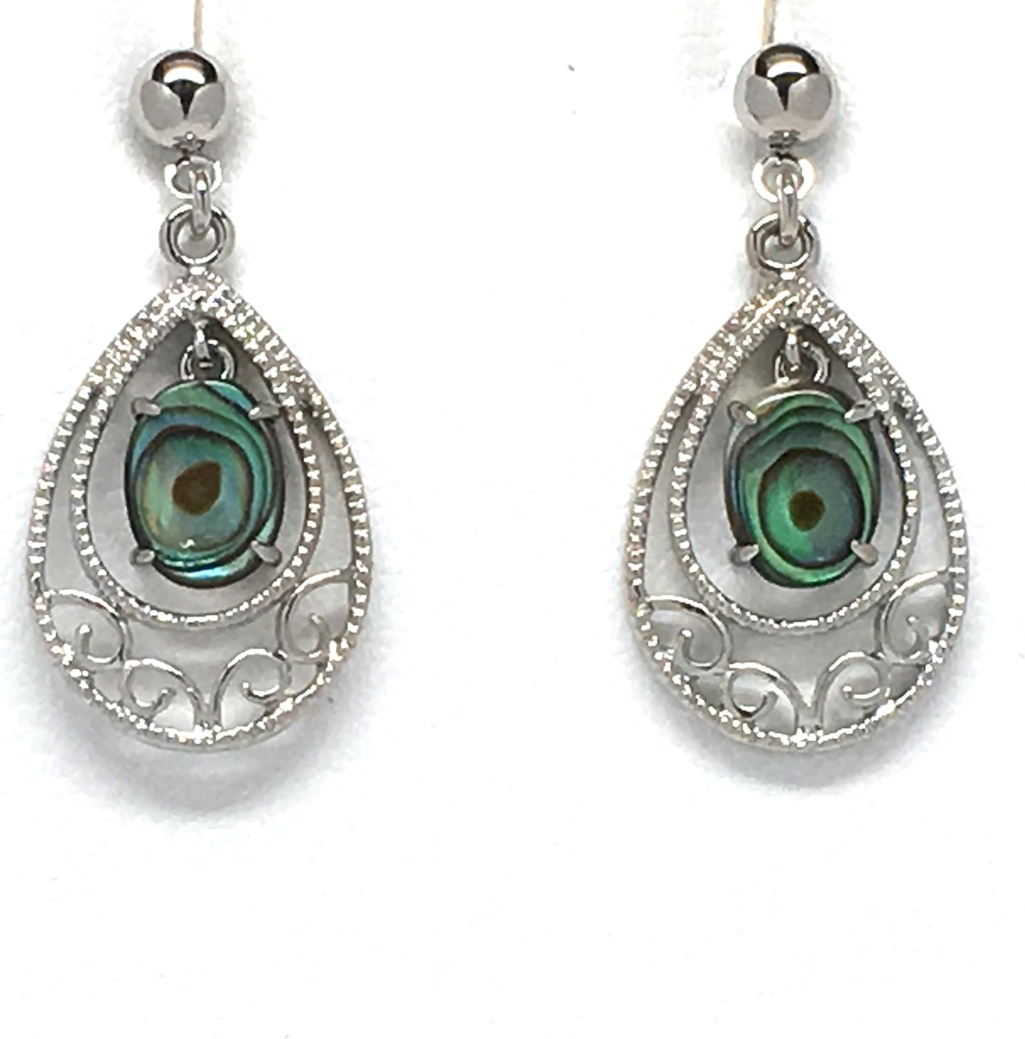 Wild Pearle Abalone Earrings Vintage