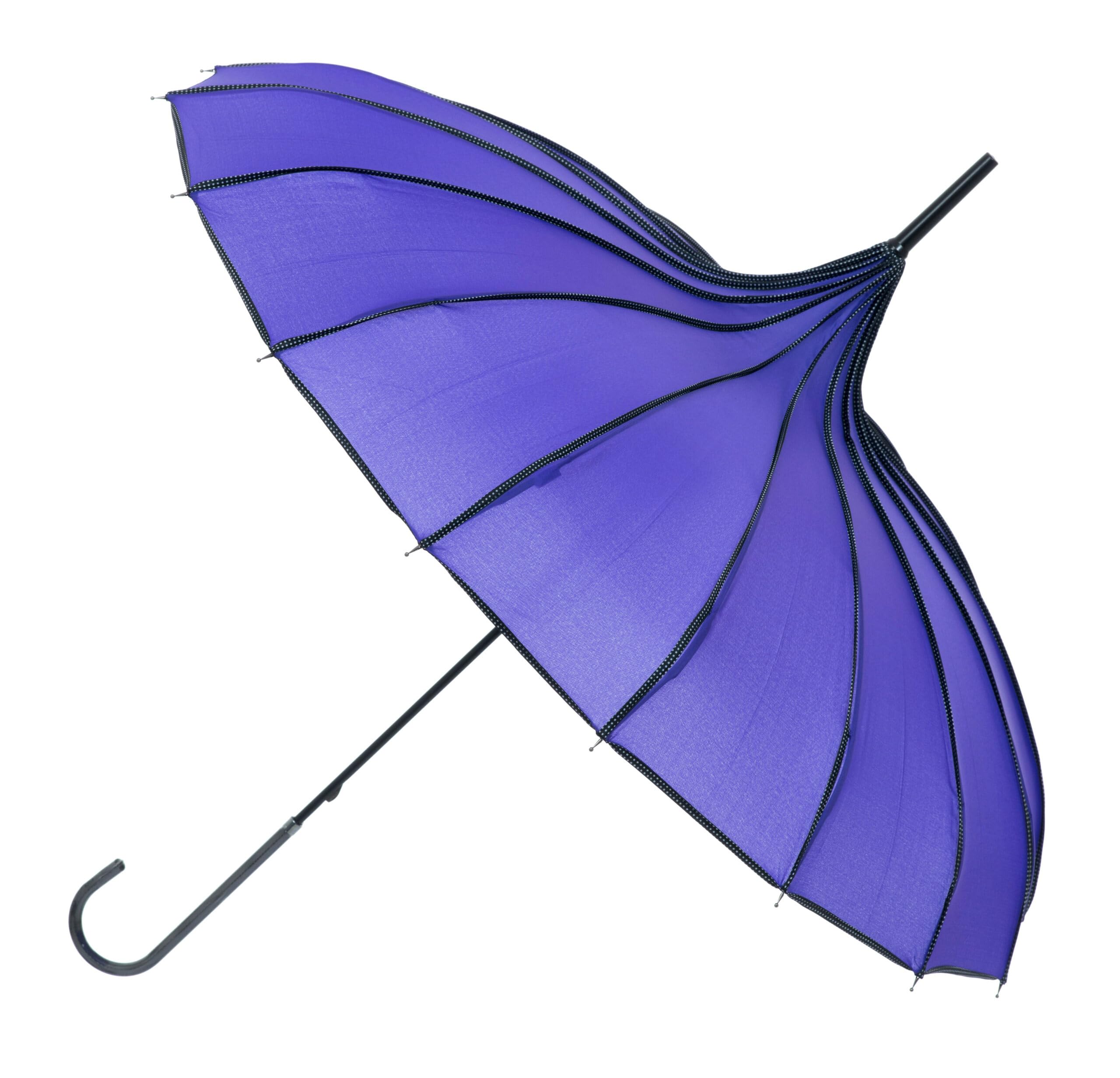 Soake Boutique RIBBED Paoda Umbrella Violet