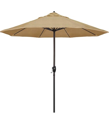 Ulax furniture Sunbrella 9Ft Outdoor Umbrella (Heather Beige) : Patio, Lawn & Garden