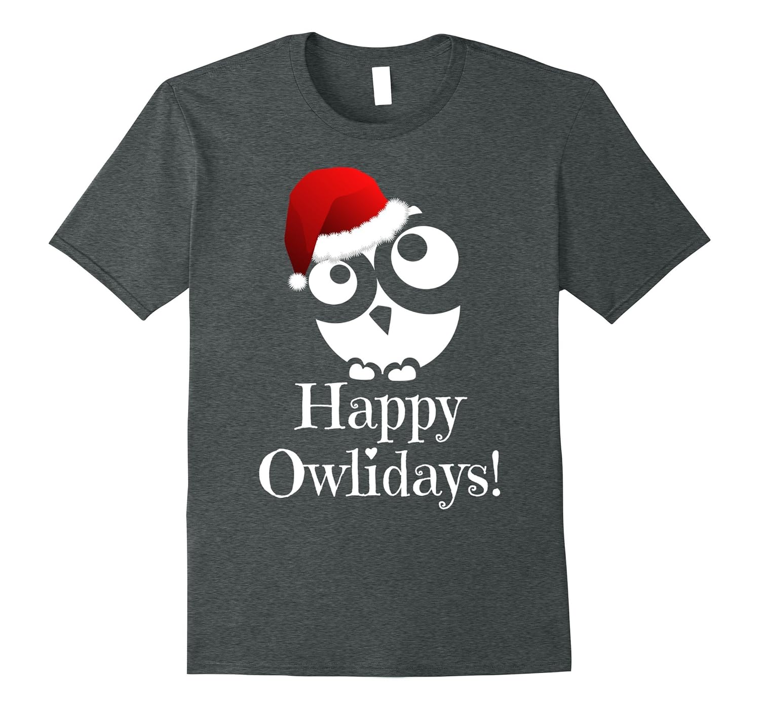 Owl Christmas Shirt - Christmas Owl T-Shirt - Happy Owlidays-ANZ