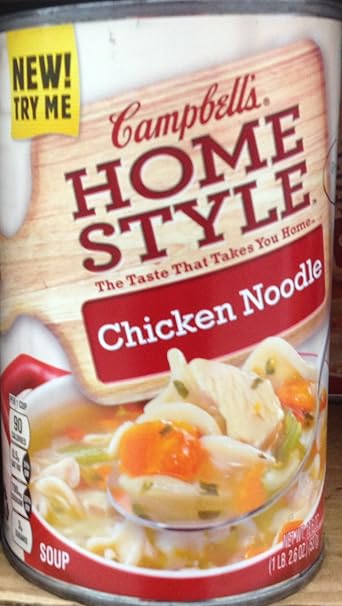 Amazon Com Campbell S Homestyle Chicken Noodle Soup 18 6oz Pack Of 5 Grocery Gourmet Food