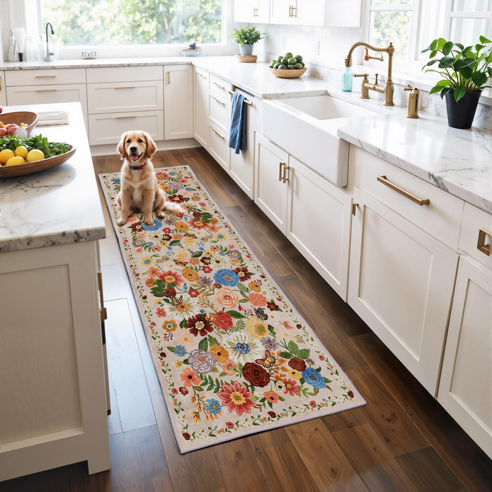 Runner Rug 2x6, Kitchen Rug Non Slip Washable Rugs with Rubber Backing ...