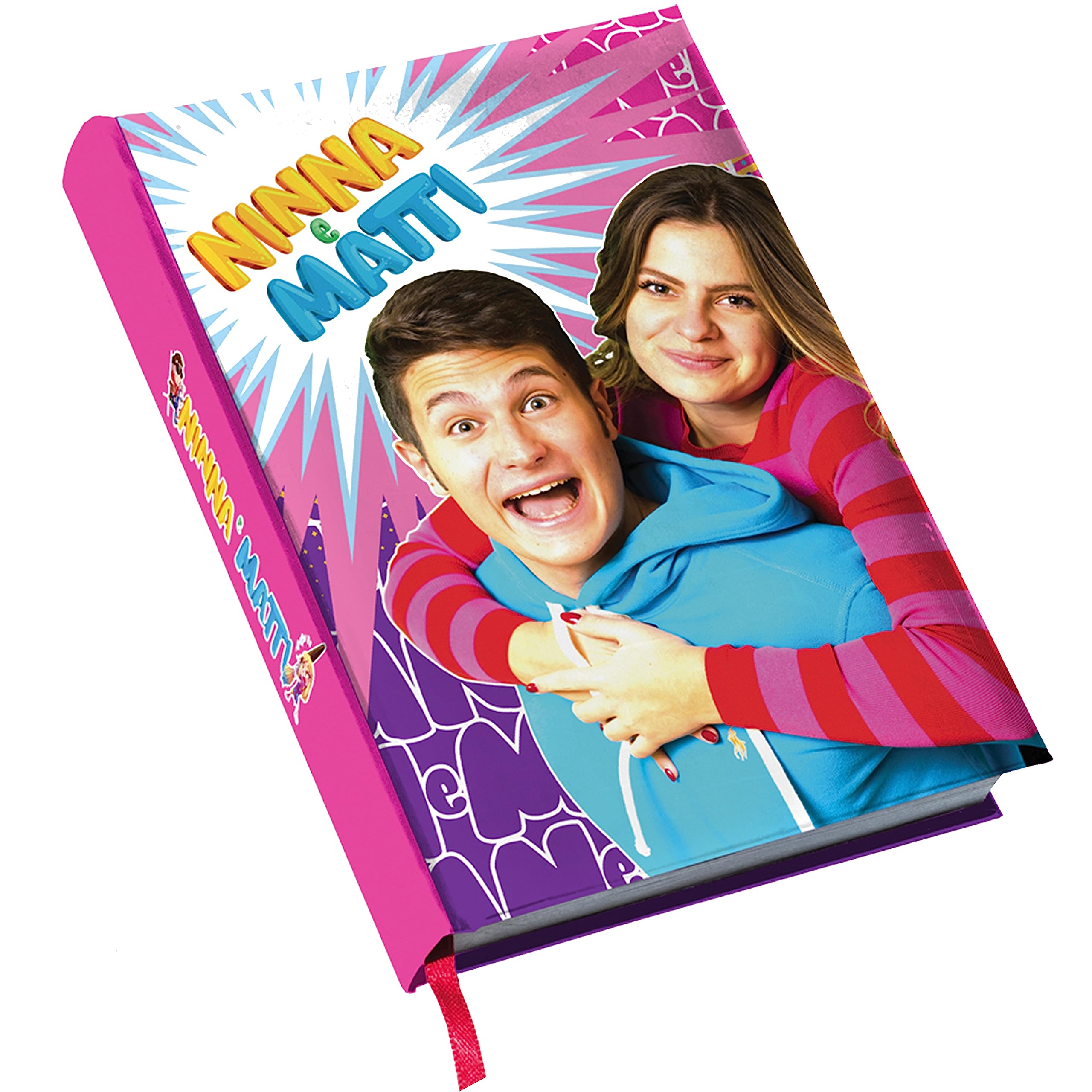 NINNA e MATTI 2023-2024 Official School Diary - 12 Months 320 Pages (Pink)
