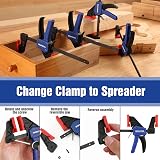 WORKPRO 4-Pack 115mm Mini Bar Clamps & 8 Spring Clamps for Woodworking view 5