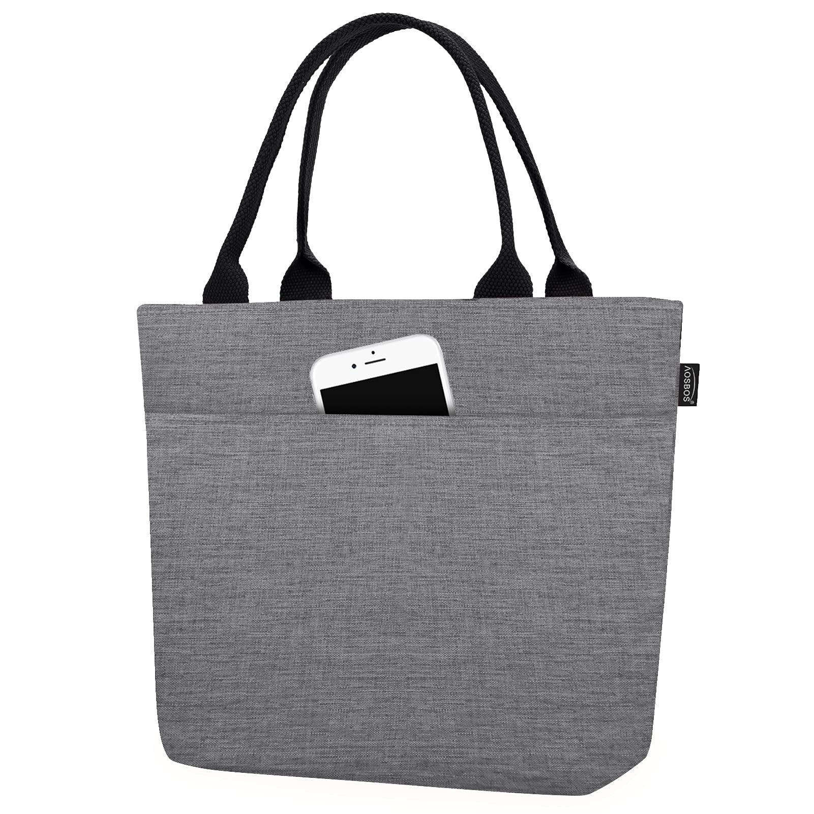 Aosbos 10L Insulated Lunch Bags for Women Adults Work, Leak-Proof Portable Soft Lunchbox Cool Bag, Thermal Cooler Tote Handbag for Ladies Office School Picnic Travel