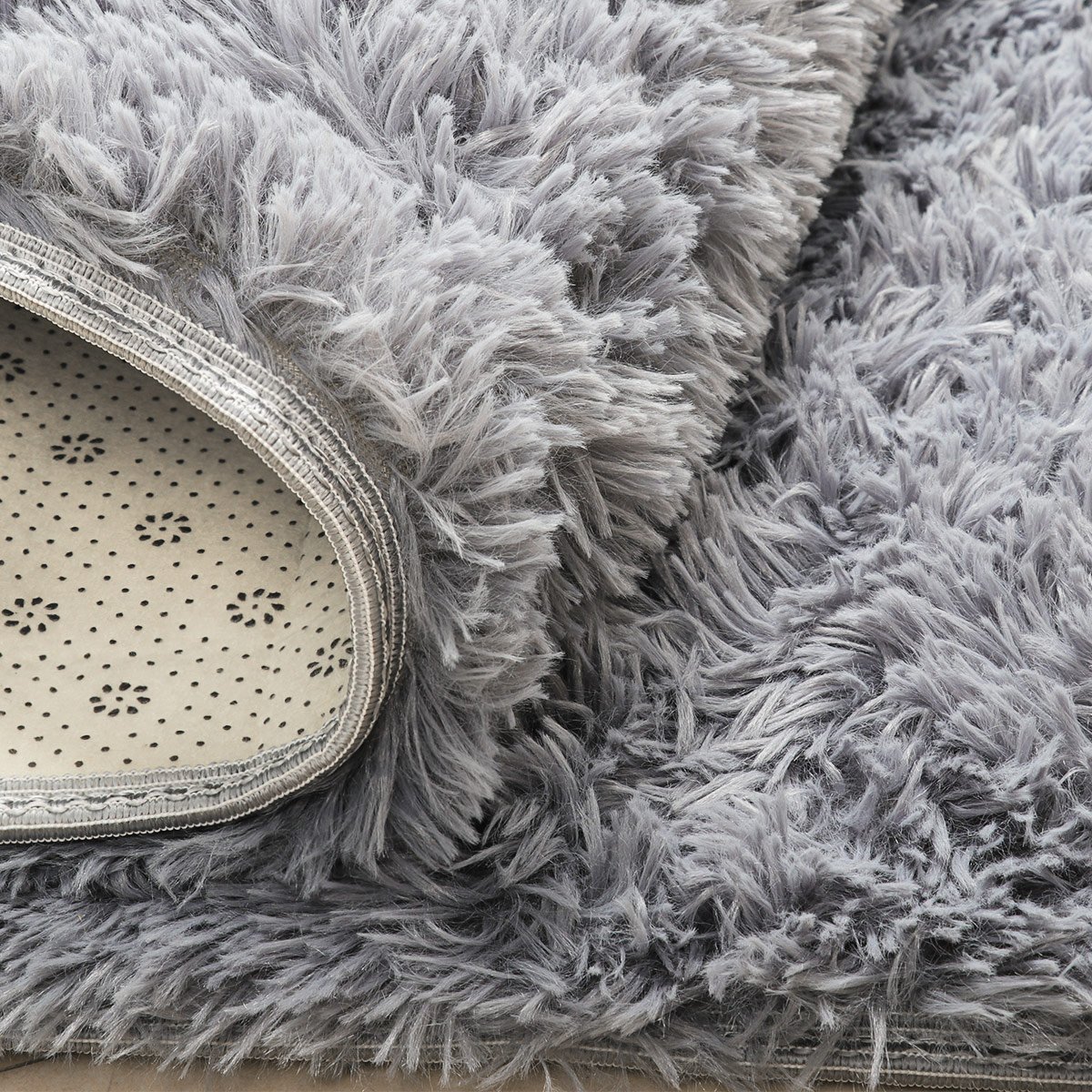 Supmaker Non-Slip Soft Area Rugs for all Seasons and any Style of Home, Great Decorative Rug / Carpet for Home Decorate, Children Play, Women yoga etc. (Color: Gray)