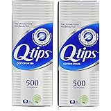 Q-tips Cotton Swabs 500 ea (Pack of 2)