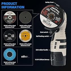 Angle Grinder Tool,Cordless Portable Angle Grinder