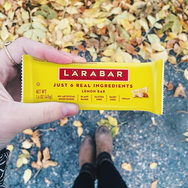 LARABAR LEMON BAR FRUIT AND NUT BARS, GLUTEN FREE AND VEGAN, 25.6 OZ, 16 CT