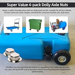 (4-Pack) Calvana 5/8” Push Nut Axle Caps, Spring