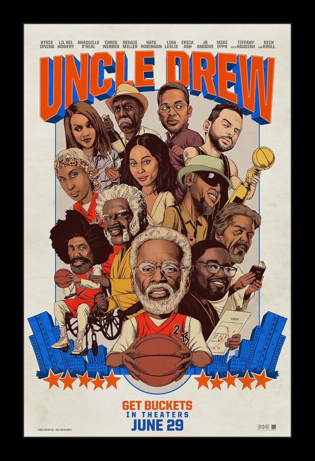 Wallspace Uncle Drew - 11x17 Framed Movie Poster