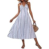 QIAOZHI Women's Summer Floral Dress | Island Style Printed Dress