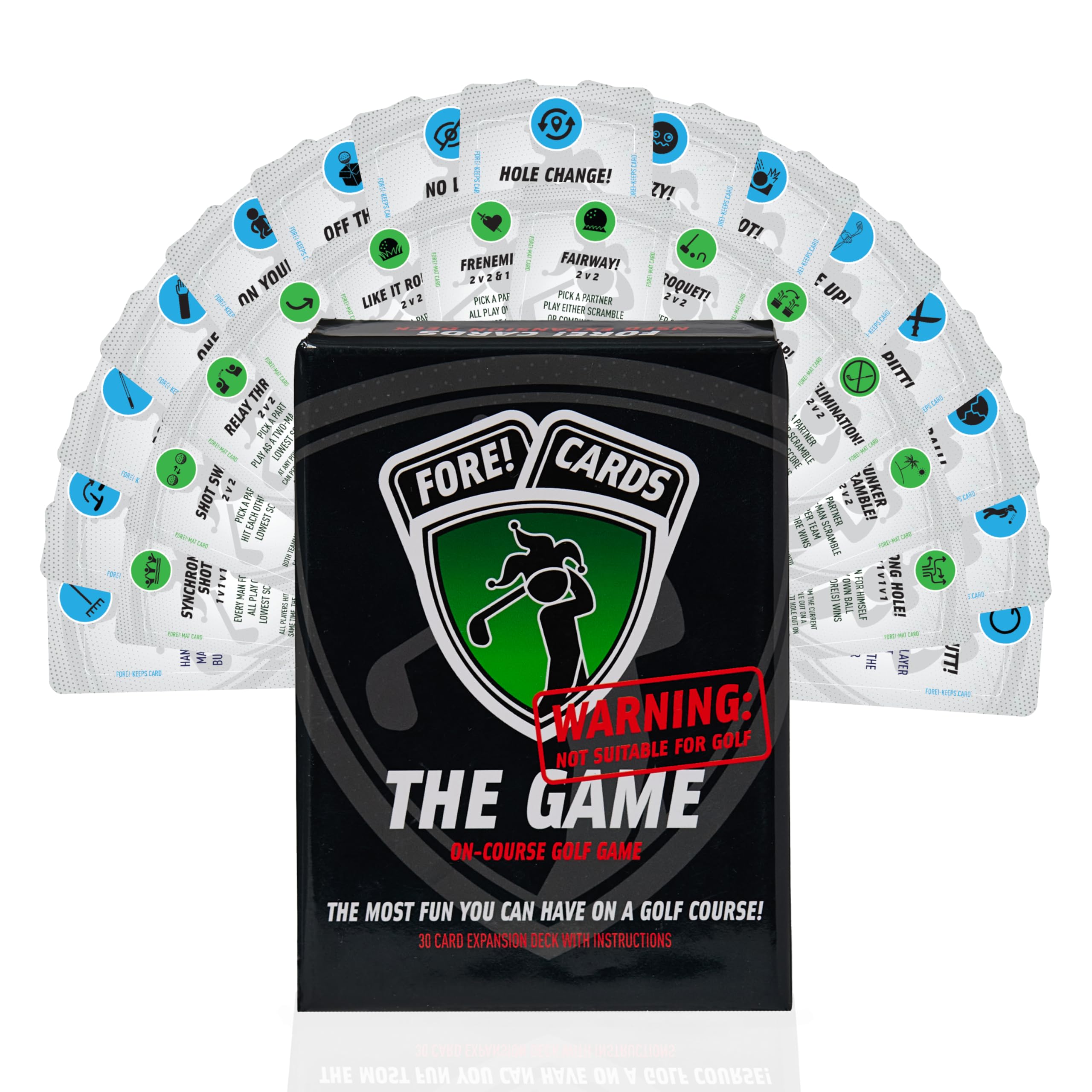 Fore! Cards Not Suitable for Golf Expansion Pack | Fun Interactive Golf Game | 30 New Cards to Add Even More Fun to Your Round