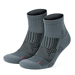 GoWith 2 Pairs Unisex Running Socks, Anti-Blister