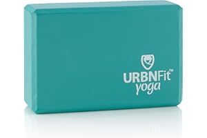 URBNFit Yoga Block - 1PC - Moisture Resistant High Density EVA Foam Block - Improve Balance and Flexibility Perfect for Home or Gym - Free PDF Workout Guide