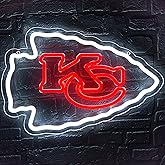 Football Neon Sign for Wall Decor Football Led Neon Light for Man Cave Birthday Gifts for Rugby Fans Dimmable Rugby Team Light Up Sign for Party Club Dorm Bar Decor Size16.1 * 10.6In(ZYLD144)