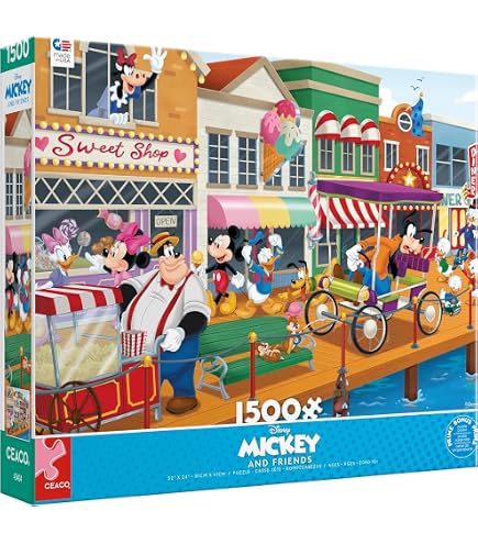 Amazon.com: Ornaments Walt and Mickey ''Partners'' Puzzle WDW 50th