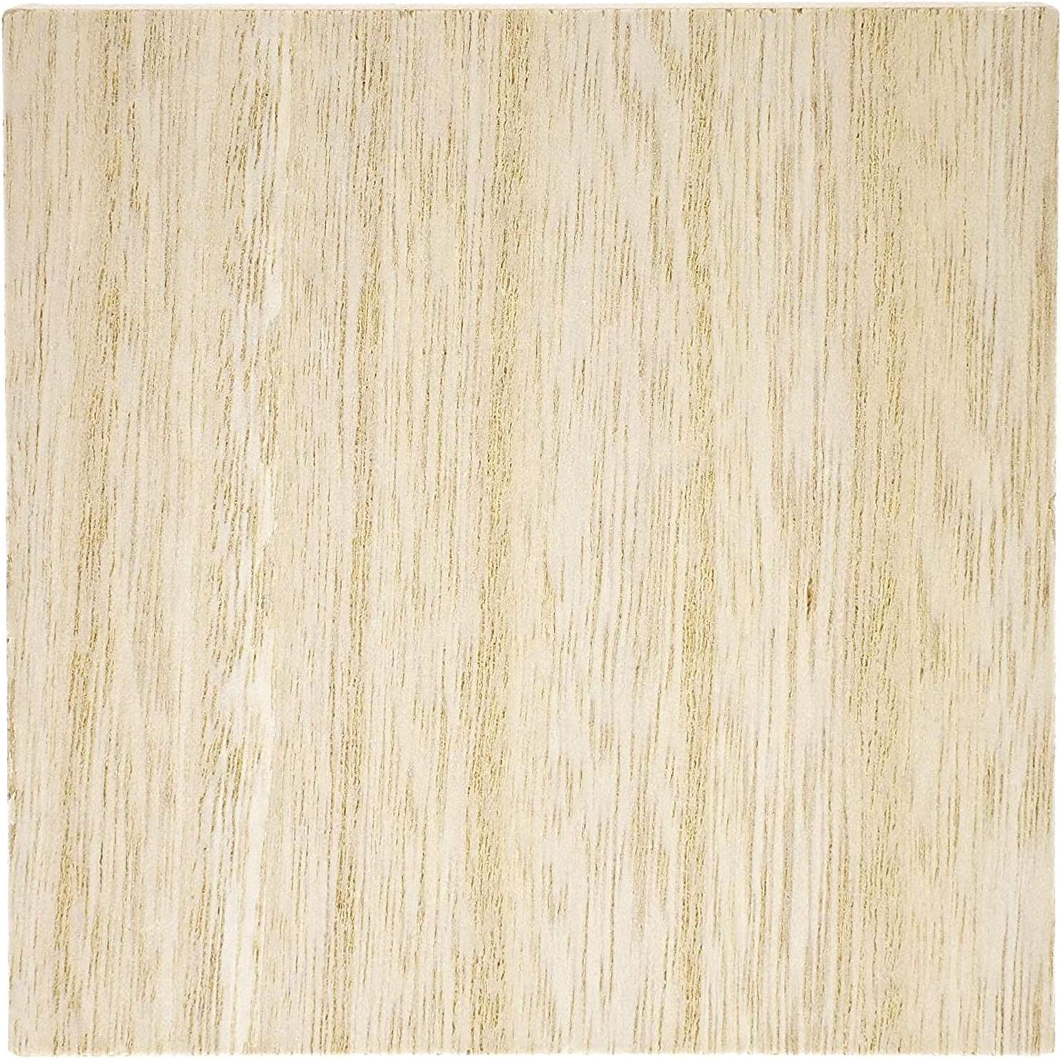 Unfinished Wood Squares for Crafts, 1 Inch Thick (4 x 4 in, 4 Pack)