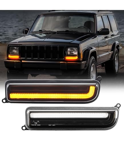 ACANII LED DRL Running Light Assembly - Passenger Side For 2014-2018 Jeep Cherokee | OEM Style Replacement