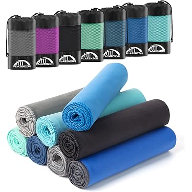 Lot De 4 Serviettes De Sport Rafraîchissantes 100x30 Cm - Absorption Rapide, Séchage Rapide - Pour Fitness, Camping, Randonnée - 3