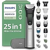 Philips Norelco All-in-One 9000 Series 25-Piece Trimmer - Electric Shaver and Clipper for Face, Beard, Head & Body, Self-sharpening Full Metal Blades, 27 Length Settings (0.5-20 mm), MG9580/40