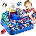 JUKUDAHU Race Track Car Toys for Kids 3 4 5 6 Years Old - City Adventures Set for Boys 3-5 Years Old, Boys Toys for Toddlers 3-4 Years with 3 Small Cars, Educational Games Boys Gifts 3-4
