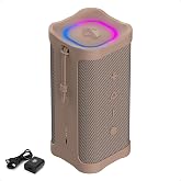 Skullcandy Terrain XL 2 Portable Bluetooth Speaker, IPX7, 18H Battery | Water-Resistant, Multi-Link up to 99 speakers, LED Light Show, Wireless, Rechargeable Battery, Carry Strap, Lightweight