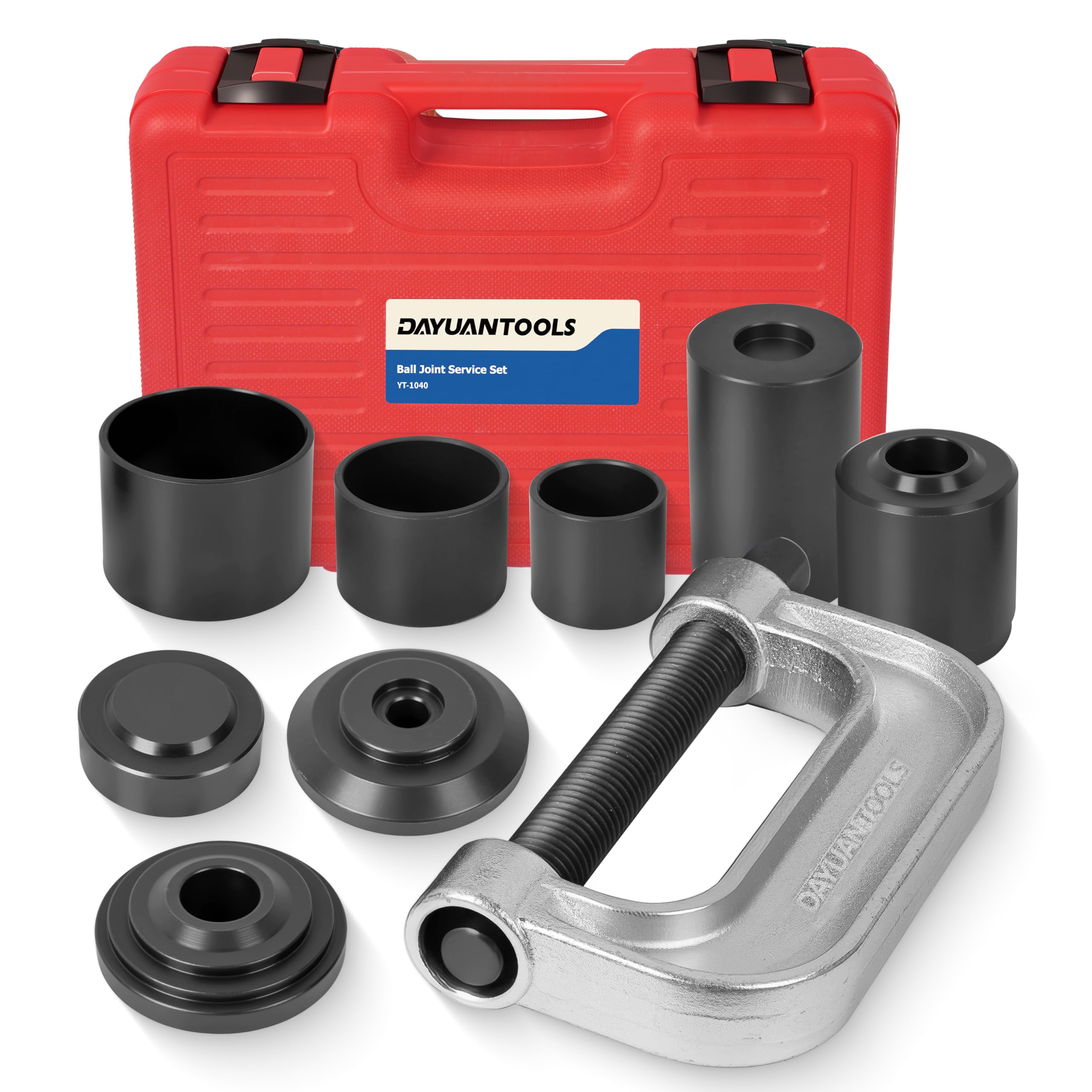 DAYUAN Ball Joint Press & U Joint Removal Tool Kit with 4x4 Adapters for Most 2WD and 4WD Cars and Light Trucks