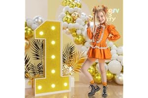 imprsv Marquee Numbers Gold 3FT: Golden Party Decor - Light Up Number 1 Large 3 Feet Tall - Birthday Decorations for Him Her 1st 10th 15th 21st