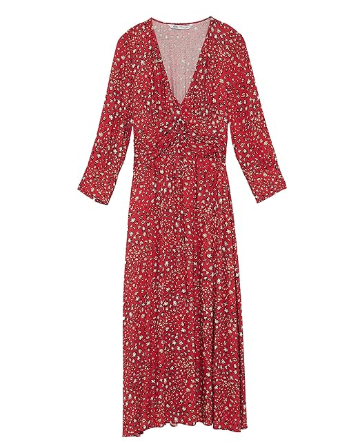red leopard print dress zara