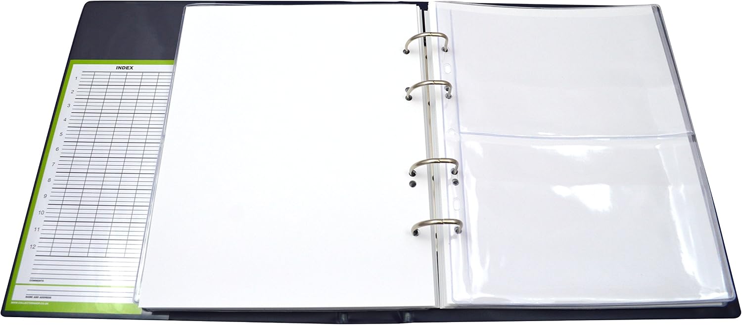 COLLECTOR - Banknote Album in Case Folder Book Notes Banknotes with 10 Pages and 10 Dividers - Very Big Capacity (Blue) - Image 5