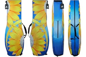 SANDIAN, Golf Travel Bag Cover for Airlines Transit, Heavy-Duty Oxford 1260D, Thick Padded Club Protection Covers, Durable PU Coatings for All Weather Resistant, One Size Fits All