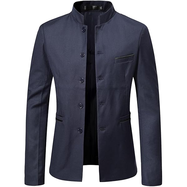 JEShifangjiusu Men'S Slim Fit Full Zip Blazer Jackets JEShifangjiusu Men'S Slim Fit Full Zip Blazer Jackets