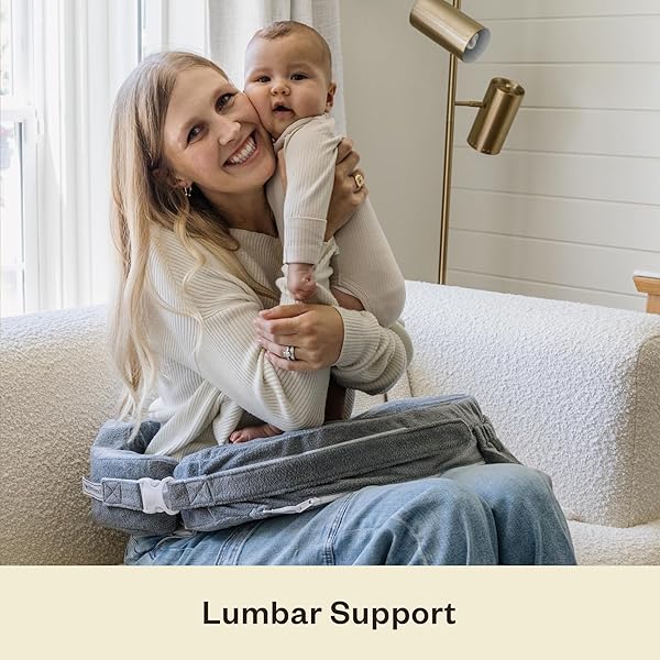 MY BREST FRIEND NURSING PILLOW – DELUXE – ENHANCED COMFORT W/ SLIPCOVER – ERGONOMIC BREASTFEEDING PILLOW FOR ULTIMATE SUPPORT FOR MOM & BABY – ADJUSTABLE PILLOW W/ HANDY SIDE POCKET, EVENING GREY