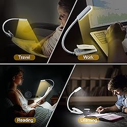 Gritin 9 LED Rechargeable Book Light for Reading in