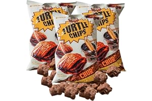 MUNCHMO Turtle Chips, Big 5.65oz (160 Grams) 3 Packs, Turtle Chip Choco Churro Flavor, Crunchy Snack Perfect for On-the-Go Snacking
