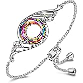 Kate Lynn ♥ Rise From the Ashes Phoenix Bracelet Made with Crystals from Austria, Adjustable Slider Bracelet for Women, Packaged with Jewelry Box, Birthday Gift for Women, Symbol of Luck and Renewal