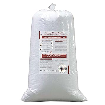 Comfy Bean Bags 1 Kg Beans Filler (White)