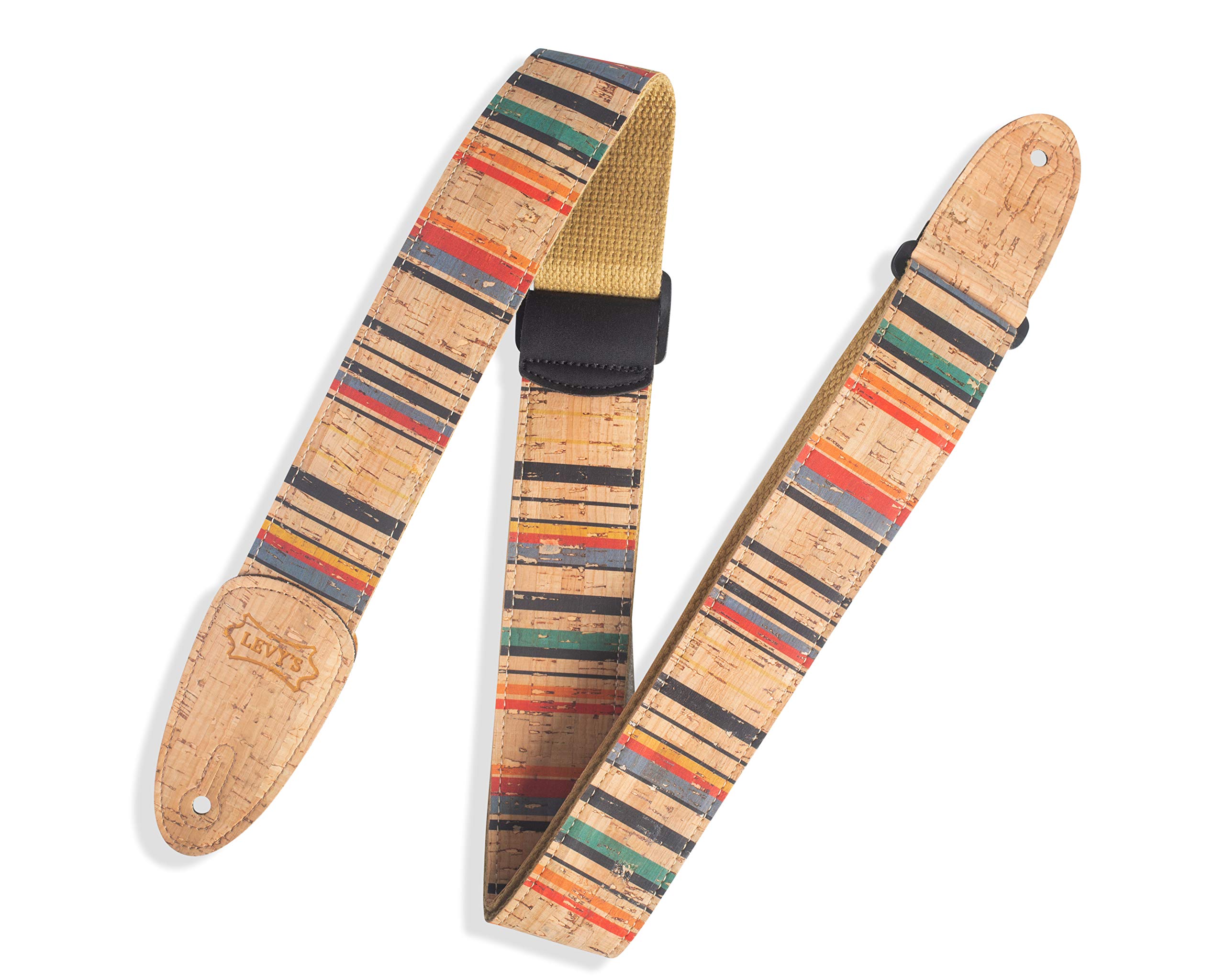 Levy's MX8-003 Natural Cork on Tan Cotton Webbing w Cork Ends 2" - Nantucket